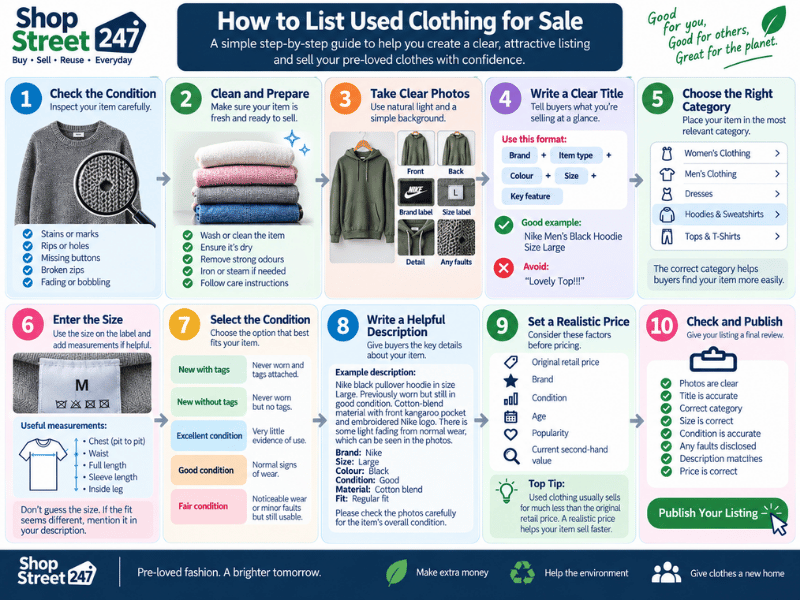 How to List Used Clothing for Sale: A Simple Step-by-Step Guide