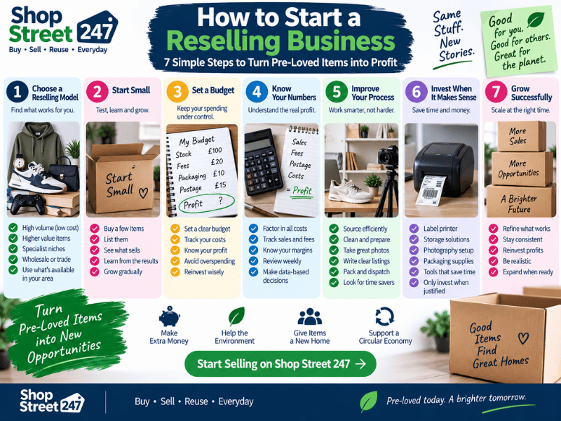 How to Start a Reselling Business: 7 Steps for Beginners