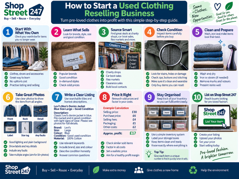 How to Start a Used Clothing Reselling Business